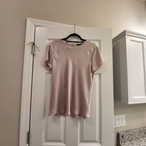 Express Light Pink Sateen Shell